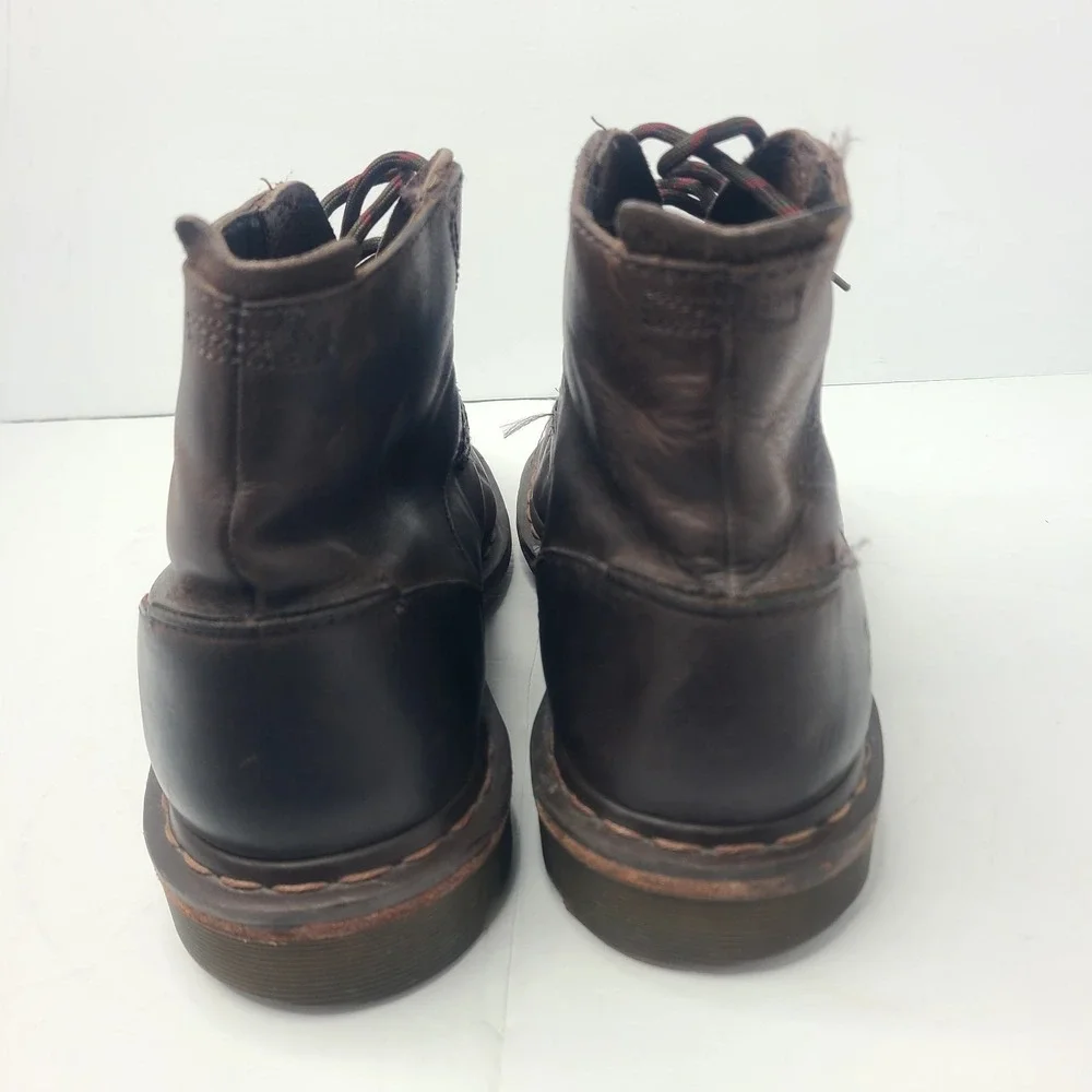 Dr. Martens 11539 Brown Leather Combat Boots Y2K Grunge Workwear US 11 00s